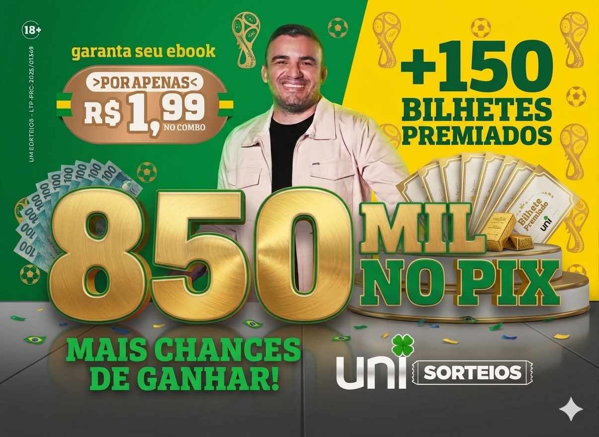 R$ 850MIL EDIÇÃO COPA DO MUNDO